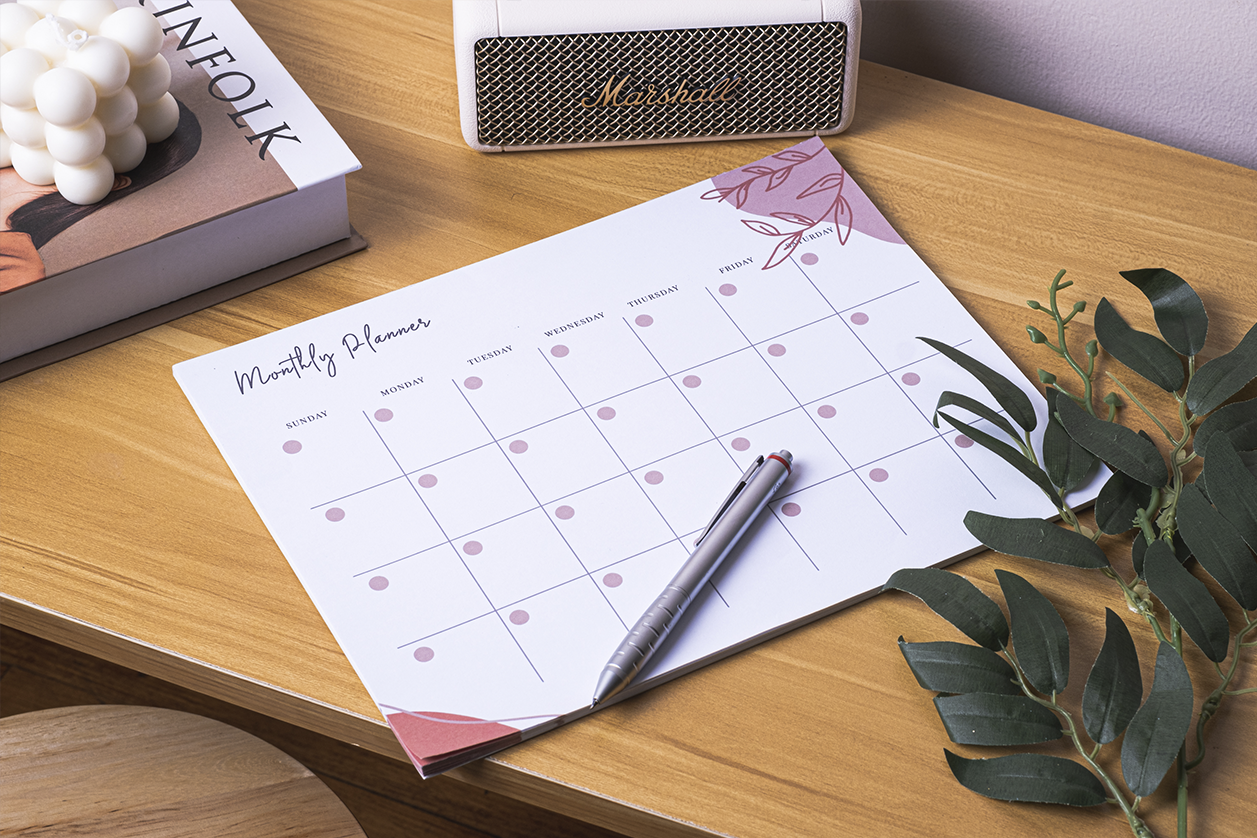 monthly calendar